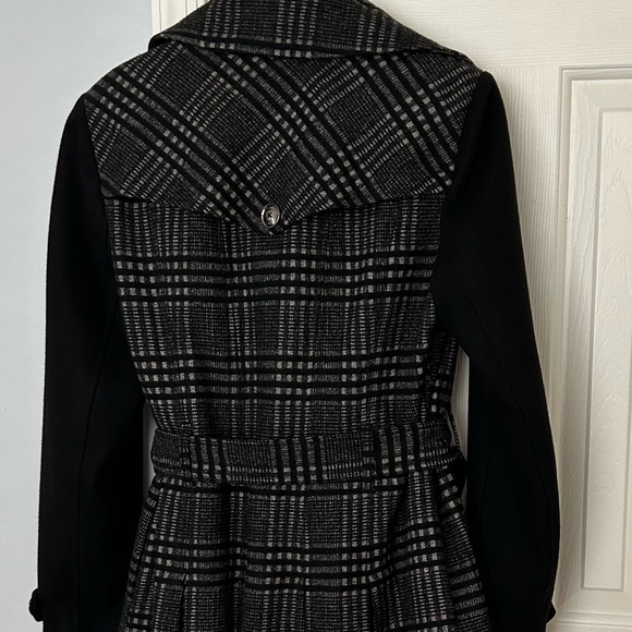 Michael Kors Classy Timeless Chic Blended Wool Coat, Outerwear, Pleats, Pockets - Picture 13 of 14